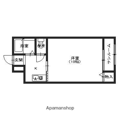 グリーンアベニュー有松(1K/2階)の間取り写真