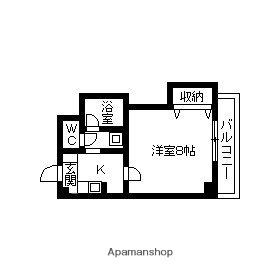 フローレス有松(1K/3階)の間取り写真