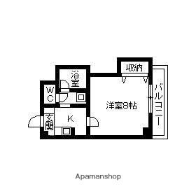 フローレス有松(1K/1階)の間取り写真