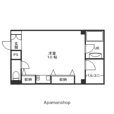 GRAND VALUE KATAMACHI(ワンルーム/4階)の間取り写真