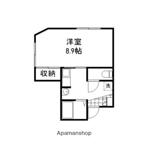 タジリハウス(1K/2階)の間取り写真