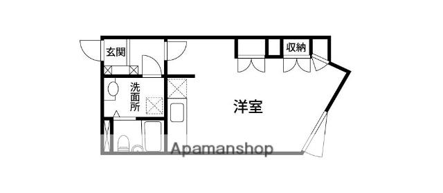 YM-Ⅰ(1K/2階)の間取り写真