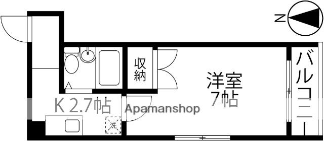 GARBO(1K/2階)の間取り写真