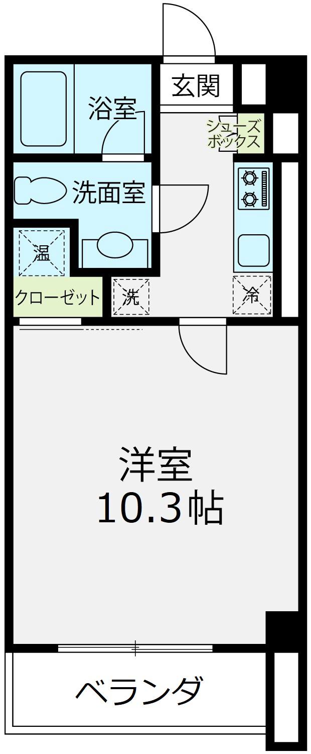 ファースト・レーベン近江町(1K/8階)の間取り写真