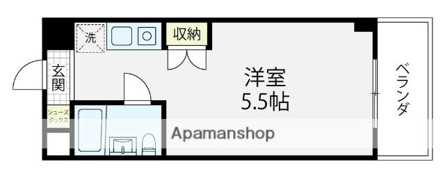 シンセリティー泉野(1K/2階)の間取り写真