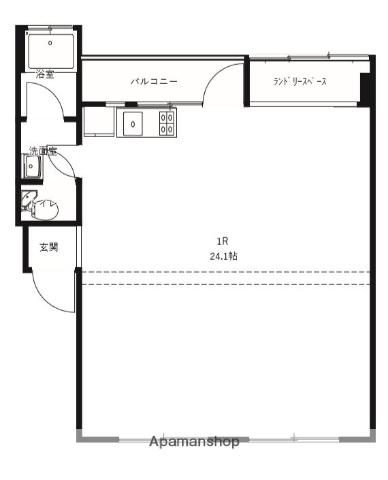 IDEAL サウス(ワンルーム/5階)の間取り写真