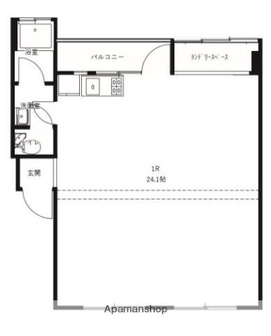 IDEAL サウス(ワンルーム/4階)の間取り写真