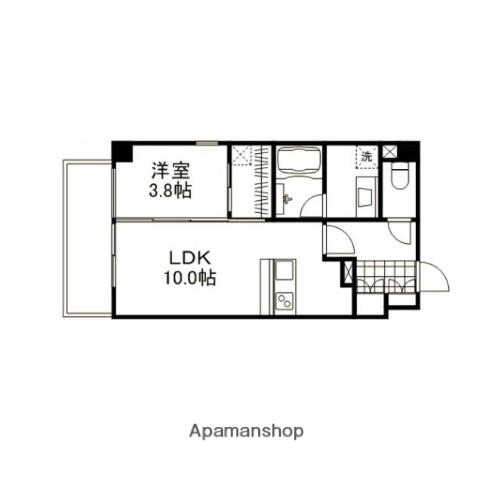 ファースト・レーベン尾張町(1LDK/5階)の間取り写真