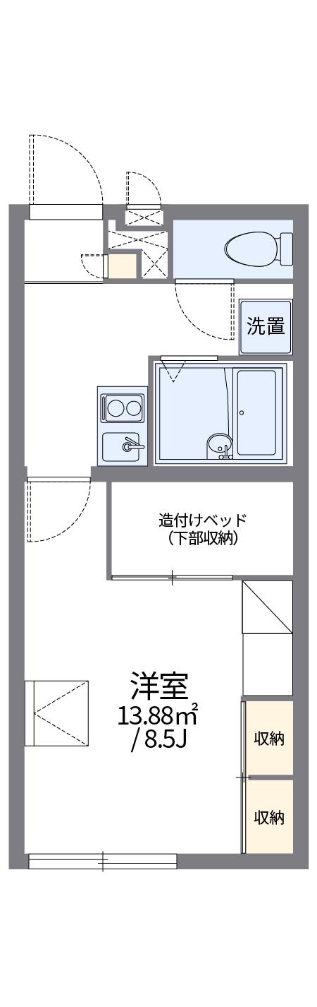 レオパレス長崎(1K/2階)の間取り写真