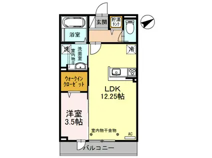 ロイヤル・エン(1LDK/3階)の間取り写真