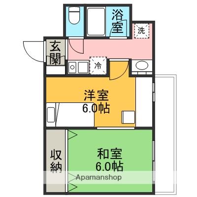 JRFフレシア金沢(1K/4階)の間取り写真