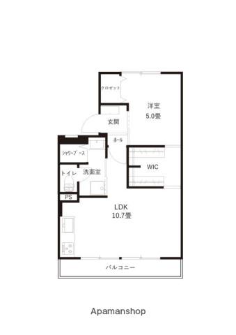 セジュールひかり(1LDK/2階)の間取り写真