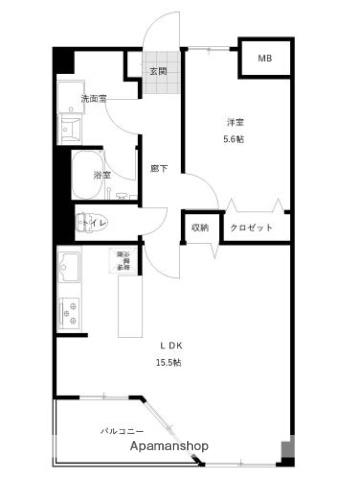 四季の街ドゥ・モンターニュ杜(1LDK/4階)の間取り写真