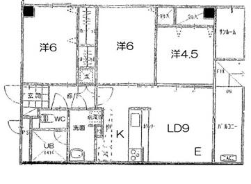 センチュリーミューゼ(3LDK/2階)の間取り写真