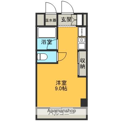 シェモア駅西(ワンルーム/3階)の間取り写真