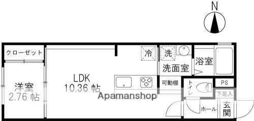 フェリーチェ(1LDK/2階)の間取り写真