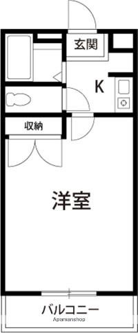 プルミエ(1K/3階)の間取り写真