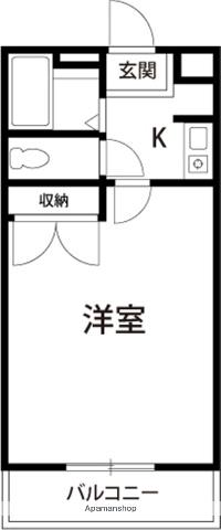 プルミエ(1K/3階)の間取り写真