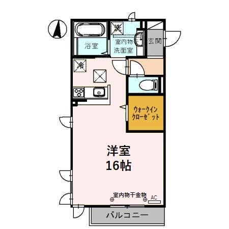 セジュールMM(ワンルーム/2階)の間取り写真