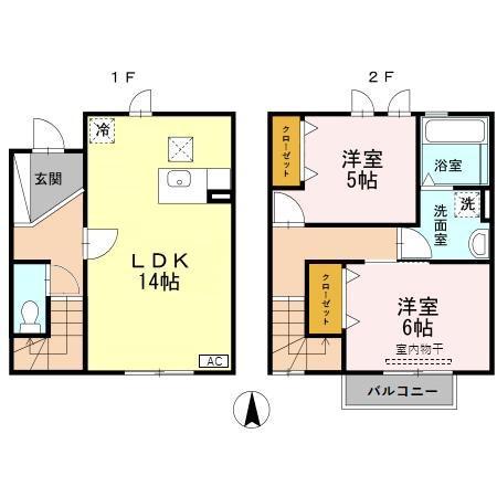 ＦＩＣＯ（フィーコ）(2LDK)の間取り写真