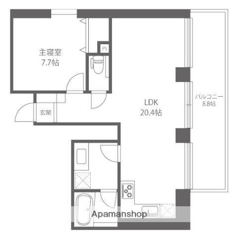 パッシブタウン 5街区(1LDK/4階)の間取り写真