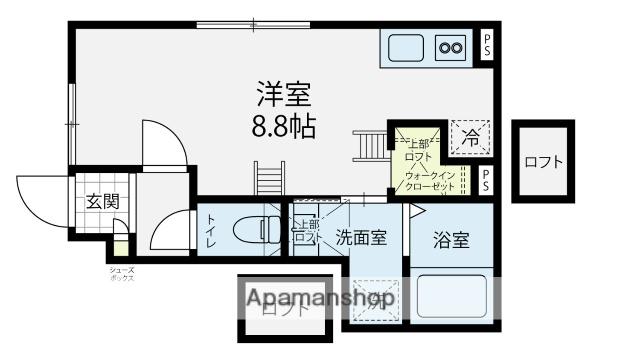CONOKA(ワンルーム/1階)の間取り写真