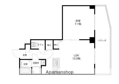アネックス3811(1LDK/2階)の間取り写真