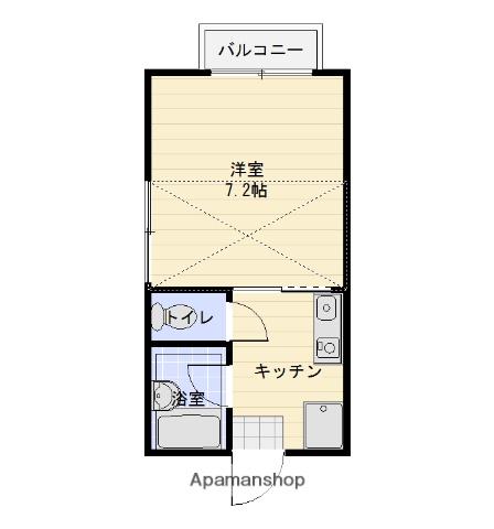 グランドV&M(1K/2階)の間取り写真