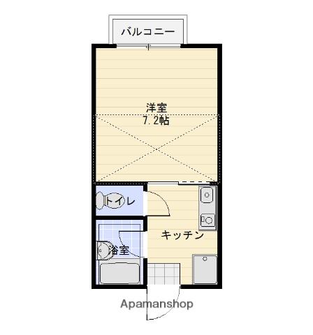 グランドV&M(1K/2階)の間取り写真