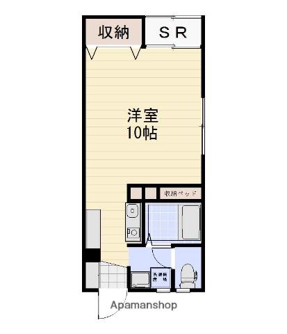 グランデ(1K/2階)の間取り写真