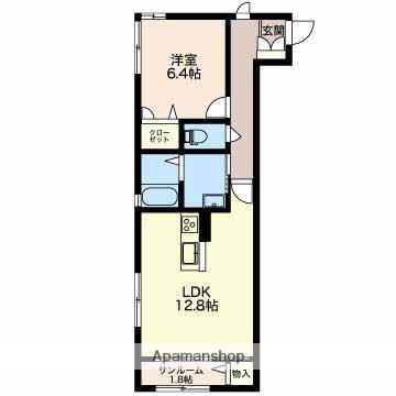 エルシャトー(1LDK/2階)の間取り写真