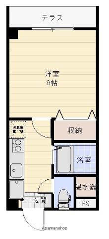 コーポ275(1K/2階)の間取り写真