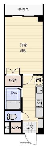 コーポ275(1K/1階)の間取り写真