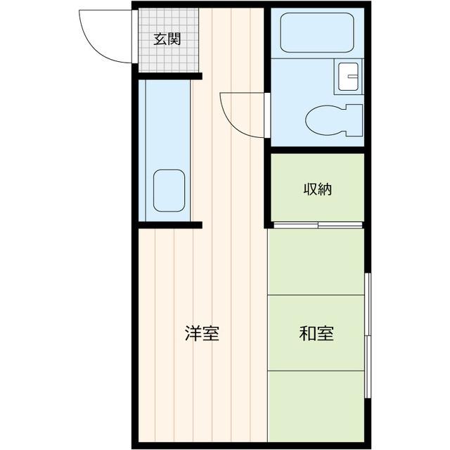 レガロカナザワ(ワンルーム/2階)の間取り写真