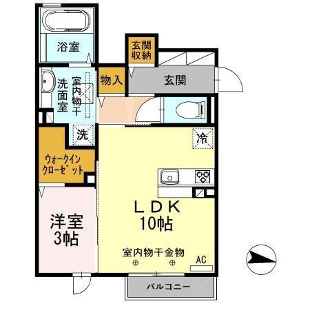 ドルチェ(1LDK/1階)の間取り写真