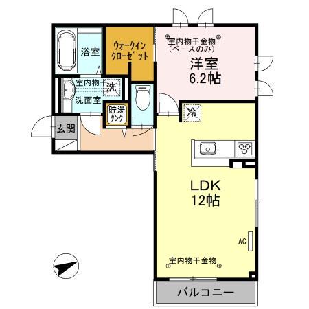 ラティーヌ(1LDK/3階)の間取り写真