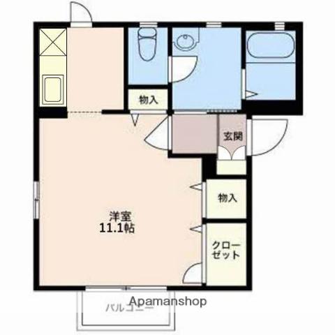 エクセルハイツ横浜Ⅲ(ワンルーム/1階)の間取り写真