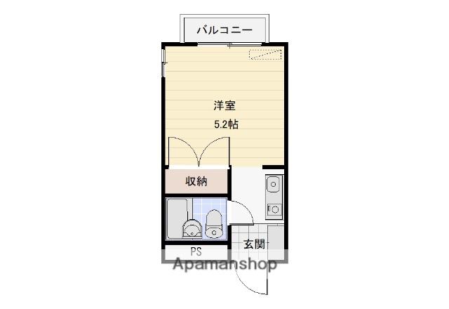 レナトゥス金沢(ワンルーム/2階)の間取り写真