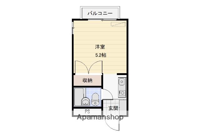 プリンスホームズ長土塀(ワンルーム/4階)の間取り写真