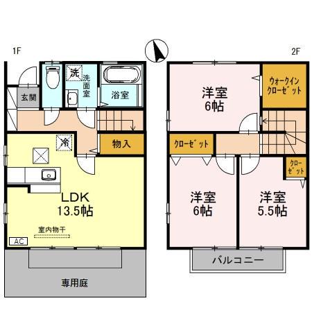 ＨＯＬＹ１（ホーリーワン）　Ｃ(3LDK)の間取り写真