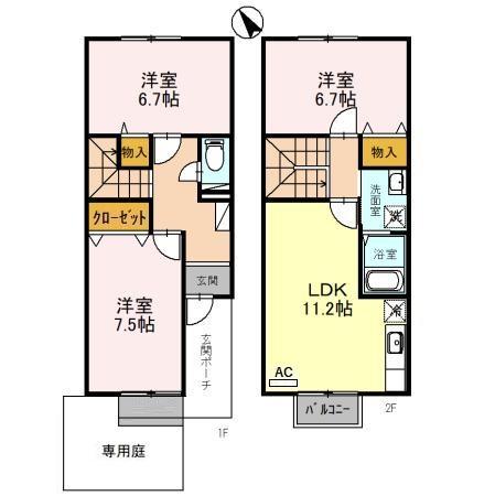 マーベラスＦＩＩ(3LDK)の間取り写真