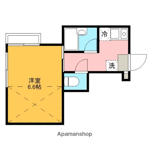 グランドV&M(1K/1階)の間取り写真