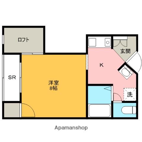 イアンサステージ(1K/2階)の間取り写真