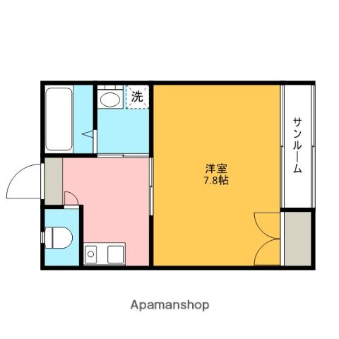 エトアール(1K/2階)の間取り写真