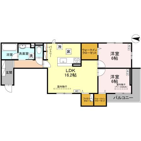 ＩＲいしかわ鉄道 金沢駅 徒歩14分 3階建 新築(2LDK/1階)の間取り写真