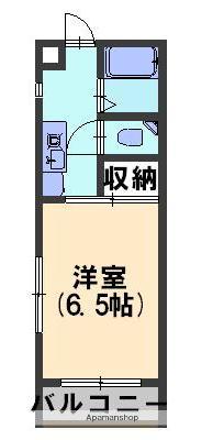 パラドール11(1K/3階)の間取り写真