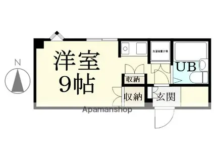 レジデンスFURUSAKI2(ワンルーム/3階)の間取り写真