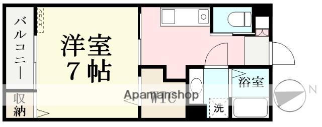 仮 南四ツ居アパート(1K/2階)の間取り写真