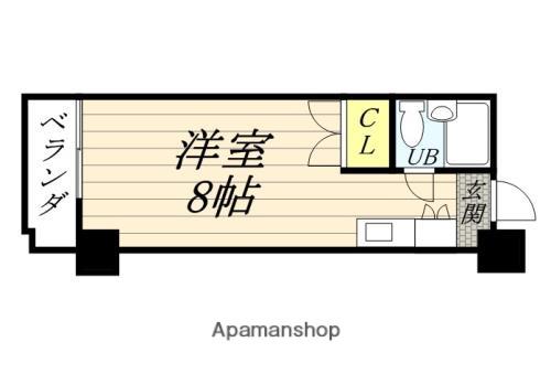 アペックス四ツ井(1K/3階)の間取り写真