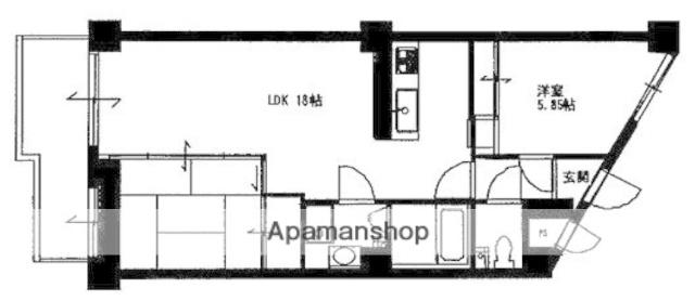 ラルゴ住吉(2LDK/3階)の間取り写真